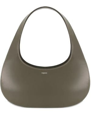Coperni Slim Swipe Leather Shoulder Bag - Grey