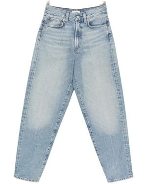 Agolde Faded Pressed-Crease Jeans - Blue