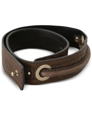 CoSTUME NATIONAL Leather Belt - Black
