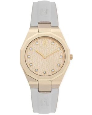Furla オクタゴン スチール 30mm - ホワイト