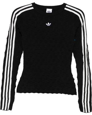 adidas Pullover Mit Rundem Ausschnitt - Schwarz