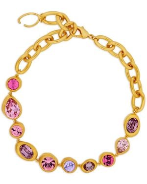 Oscar de la Renta Halsketting Verfraaid Met Kristallen - Metallic