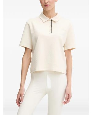 Guess Logo-Embroidered Polo Shirt - White