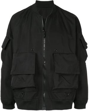Undercover Back Print Bomber Jacket - Black