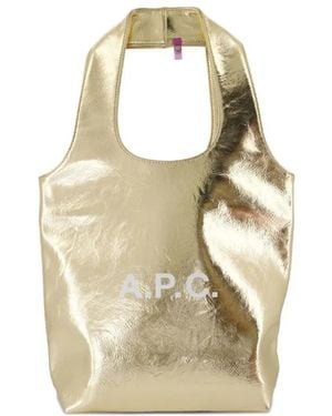 A.P.C. Small Ninon Metallic Tote Bag