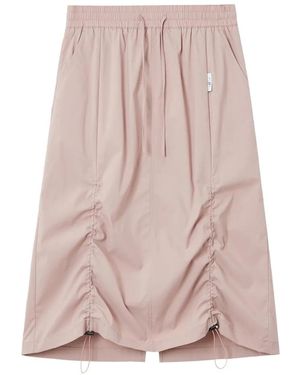 Izzue Drawstring Ruched Skirt - Pink