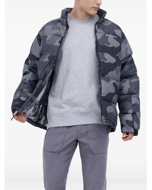 Columbia Camouflage-Print Padded Jacket - Blue