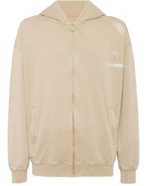 Philipp Plein Sudadera con capucha y estampado gráfico - Neutro