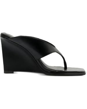Carrano Wedge-Heel Sandals - Black