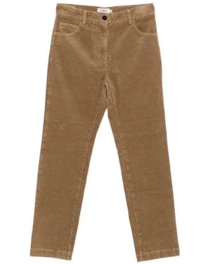 Barena Cinque Cinquecento Corduroy-Texture Pants - Natural