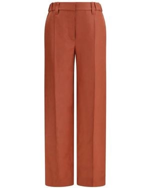 Brunello Cucinelli Elasticated Waist Pants - Orange