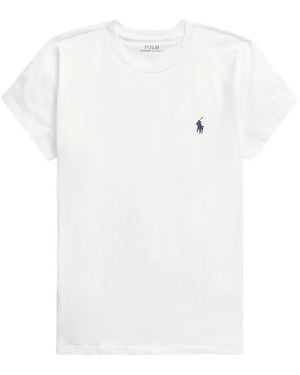 Polo Ralph Lauren Embroidered-Logo Cotton T-Shirt - White