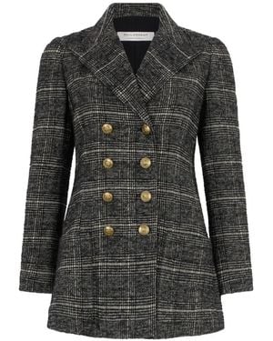 Philosophy Di Lorenzo Serafini Geruite Jas Met Dubbele Rij Knopen - Zwart