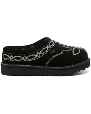 UGG Tasman Western Slipper Aus Wildleder - Schwarz