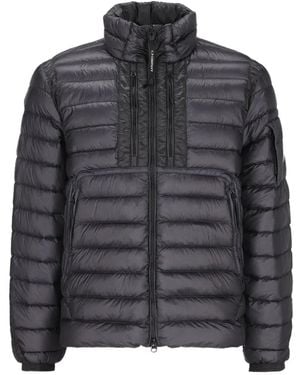 C.P. Company Lens-Detail Quilted Jacket - Grey