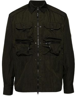 Spoonyard Crinkled Shirt Jacket - Black