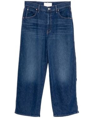 Mother Classic Five Pockets Wide-Leg Jeans - Blue