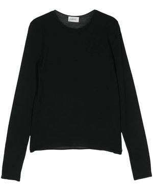 Mrz Fein Gerippter Pullover - Schwarz