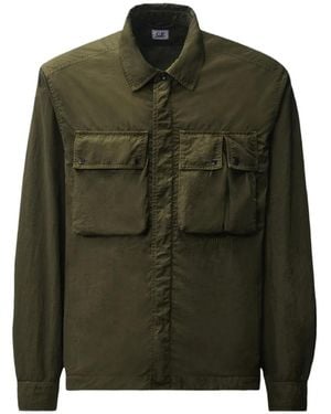 C.P. Company Flap-Pocket Shirt Jacket - Green