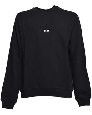 MSGM Logo Crew-Neck Sweatshirt - Black