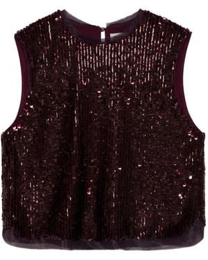 Jonathan Simkhai Cydia Embellished Top - Red