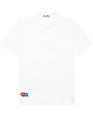 COMME DES GARÇONS PLAY X Invader ポロシャツ - ホワイト