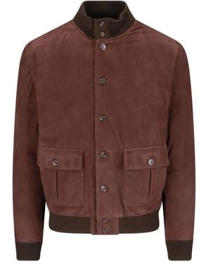 Valstar Bomberjacke aus Leder - Braun
