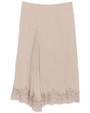 P.A.R.O.S.H. Arnia Midi Skirt - Natural