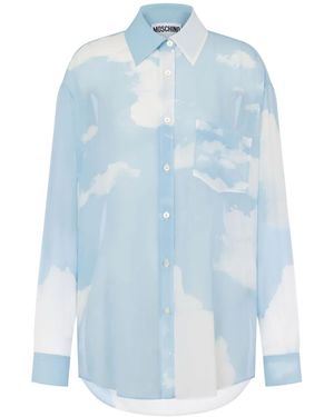 Moschino Transparent Sky シャツ - ブルー