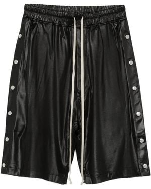 Rick Owens Buttoned Drawstring Shorts - Black