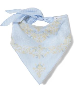 Claudie Pierlot Bandana Bordada - Azul