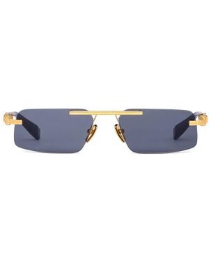 Balmain Geometric-Frame Sunglasses - Blue