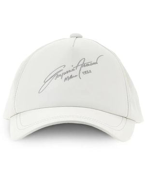 Emporio Armani Logo-Embroidered Baseball Cap - White