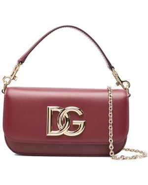 Dolce & Gabbana Sac À Main 3.5 À Plaque Logo - Violet