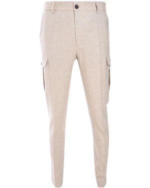Peserico Mélange Cargo Trousers - Natural