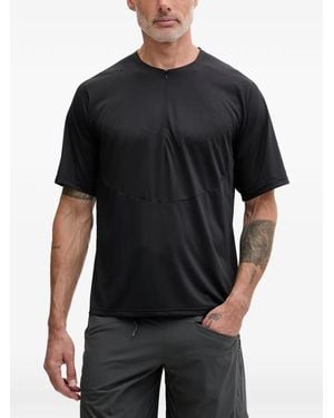 Mammut X Hiking Patrol Zip-Fastening Raglan-Sleeve T-Shirt - Black