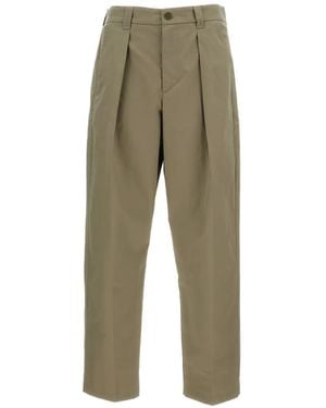 A.P.C. Pantalon Renato En Laine À Design Plissé - Green
