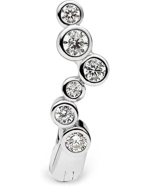 Maria Black Nova Huggie Earring - White