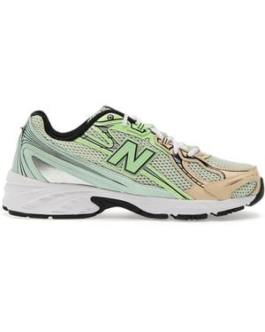 New Balance 740 Sneakers Met Mesh Vlakken - Groen