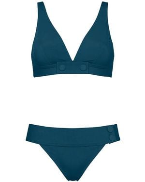 Eres Bikini Charme Plenitude Con Botones - Azul