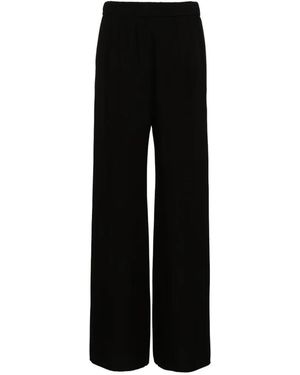 Valentino Garavani Silk Wide-Leg Trousers - Black