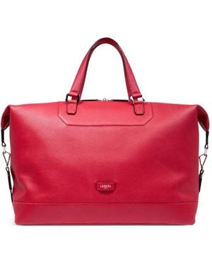 Lancel Maleta Con Diseño En Relieve - Rojo
