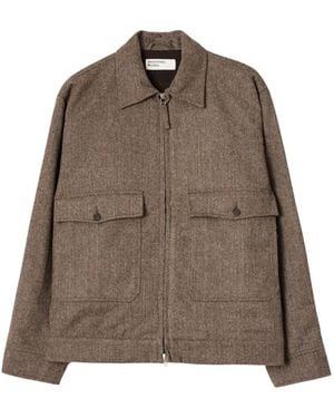 Universal Works E130 Herringbone Jacket - Brown