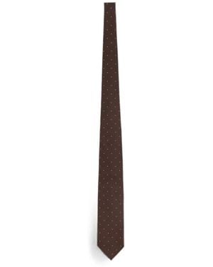 Tom Ford Polka-Dot Tie - White