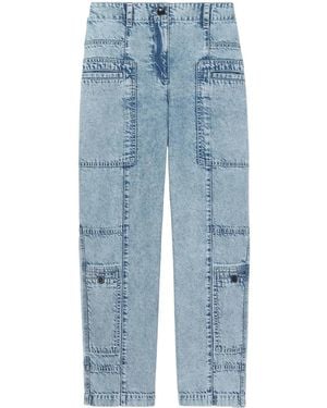 Proenza Schouler High-Rise Straight-Leg Jeans - Blue