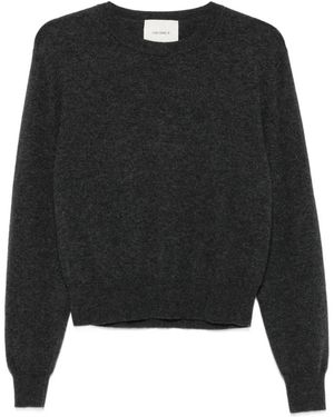 Lisa Yang Jersey Con Cuello Redondo - Negro