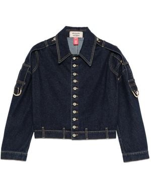 ALESSANDRO ENRIQUEZ Button Denim Jacket - Blue