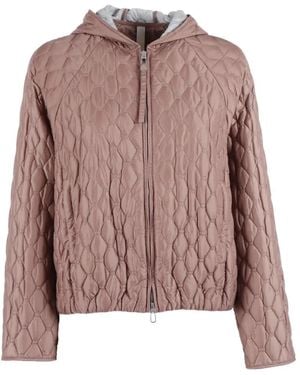 DUNO Hooded Quilted Jacket - Pink