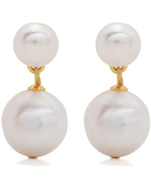 Eliou Pearl Drop Stud Earring - White