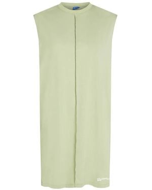 KARL LAGERFELD Seam-Detail Tank Mini Dress - Green